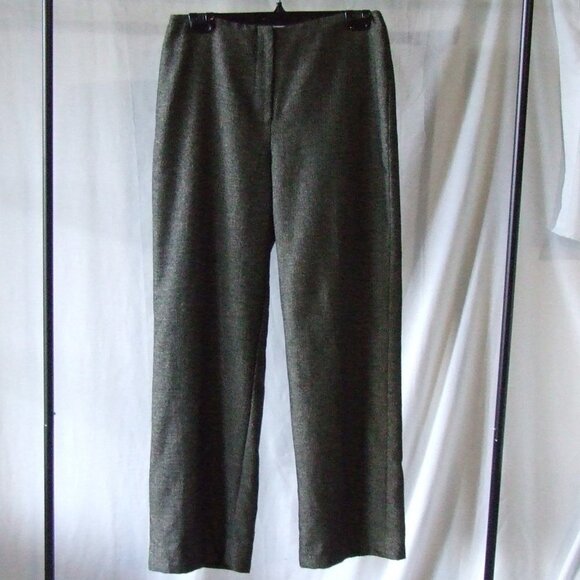 Louben pants vintage trousers gold and black mini check wide leg metallic 90s - Picture 1 of 8
